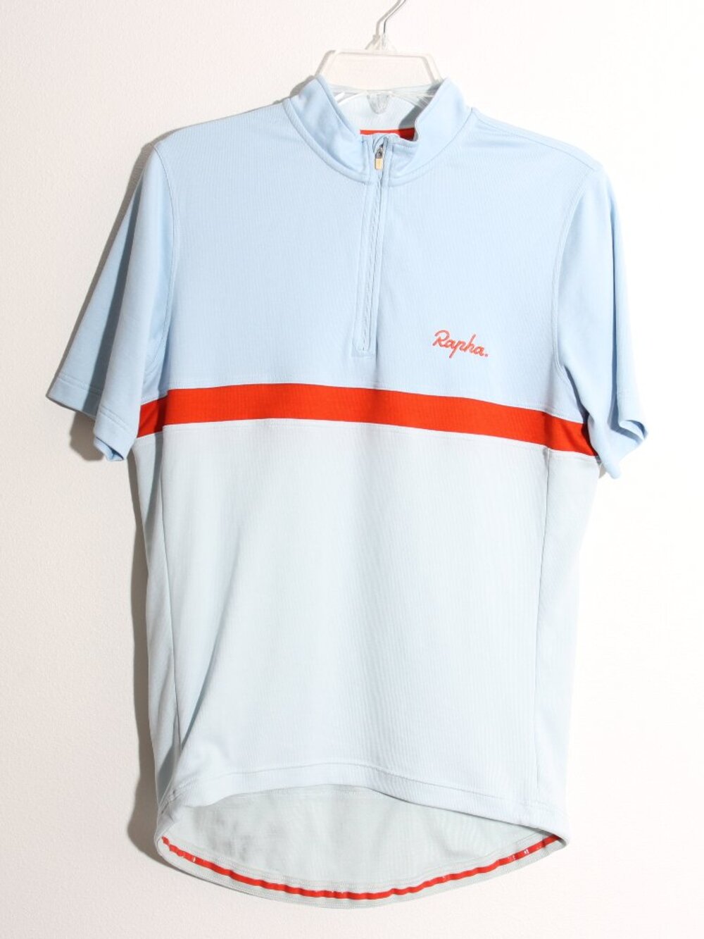 Rapha Club Jersey Men's Merino Wool 1/4 Zip Cycling Short Sleeve Shirt Sz Large